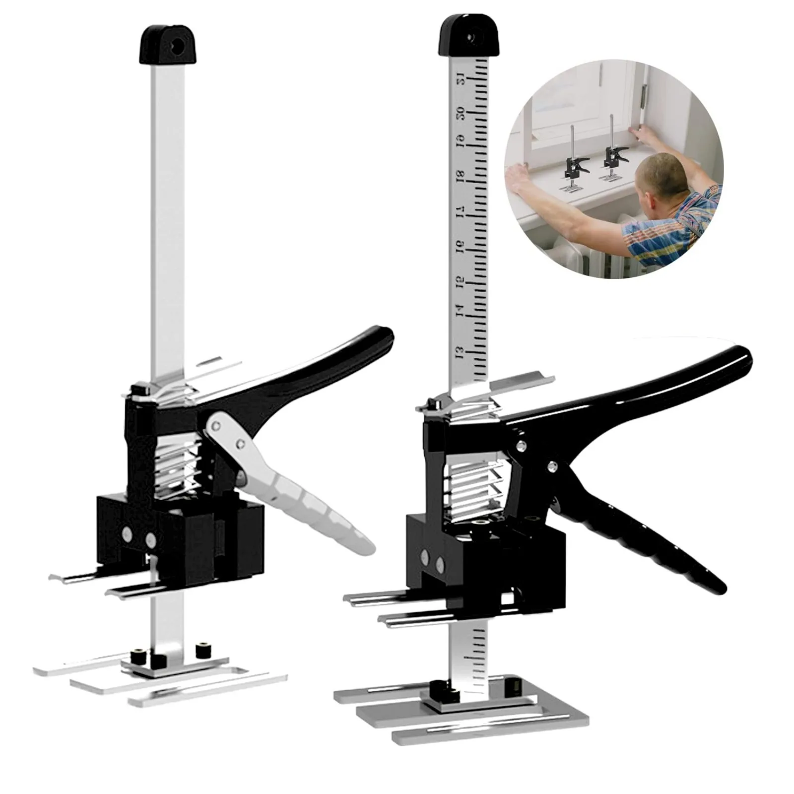 Labor Saving Arm Jack Lever Arm Lifter Handheld Tool for Installing Cabinets Drywall Tile Height Adjuster Furniture Door Lifter
Labor Saving Arm Jack Lever Arm Lifter Handheld Tool for Installing Cabinets Drywall Tile Height Adjuster Furniture Door Lifter