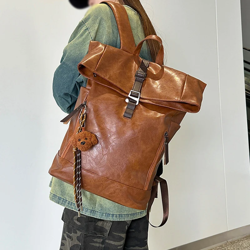 Rolled Top Laptop Backpack Anti-theft PU Travel Bag Outdoor Hiking Shopping Swimming Bags Business Rucksack Student Schoolbag
Rolled Top Laptop Backpack Anti-theft PU Travel Bag Outdoor Hiking Shopping Swimming Bags Business Rucksack Student Schoolbag