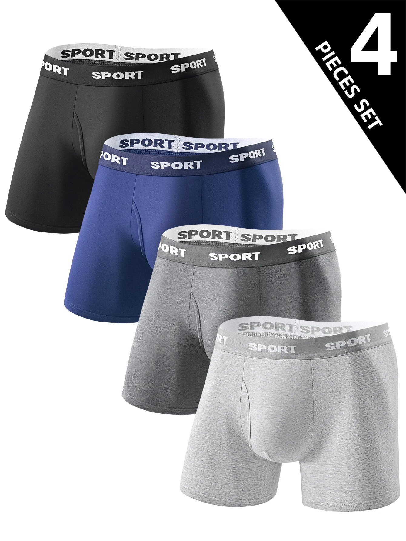 4-Pack Men's Underwear Healthy Comfortable Boxer Briefs High-Quality Long Boxer Short Trendy Casual Sports Fitness Men's Panties
4-Pack Men's Underwear Healthy Comfortable Boxer Briefs High-Quality Long Boxer Short Trendy Casual Sports Fitness Men's Panties