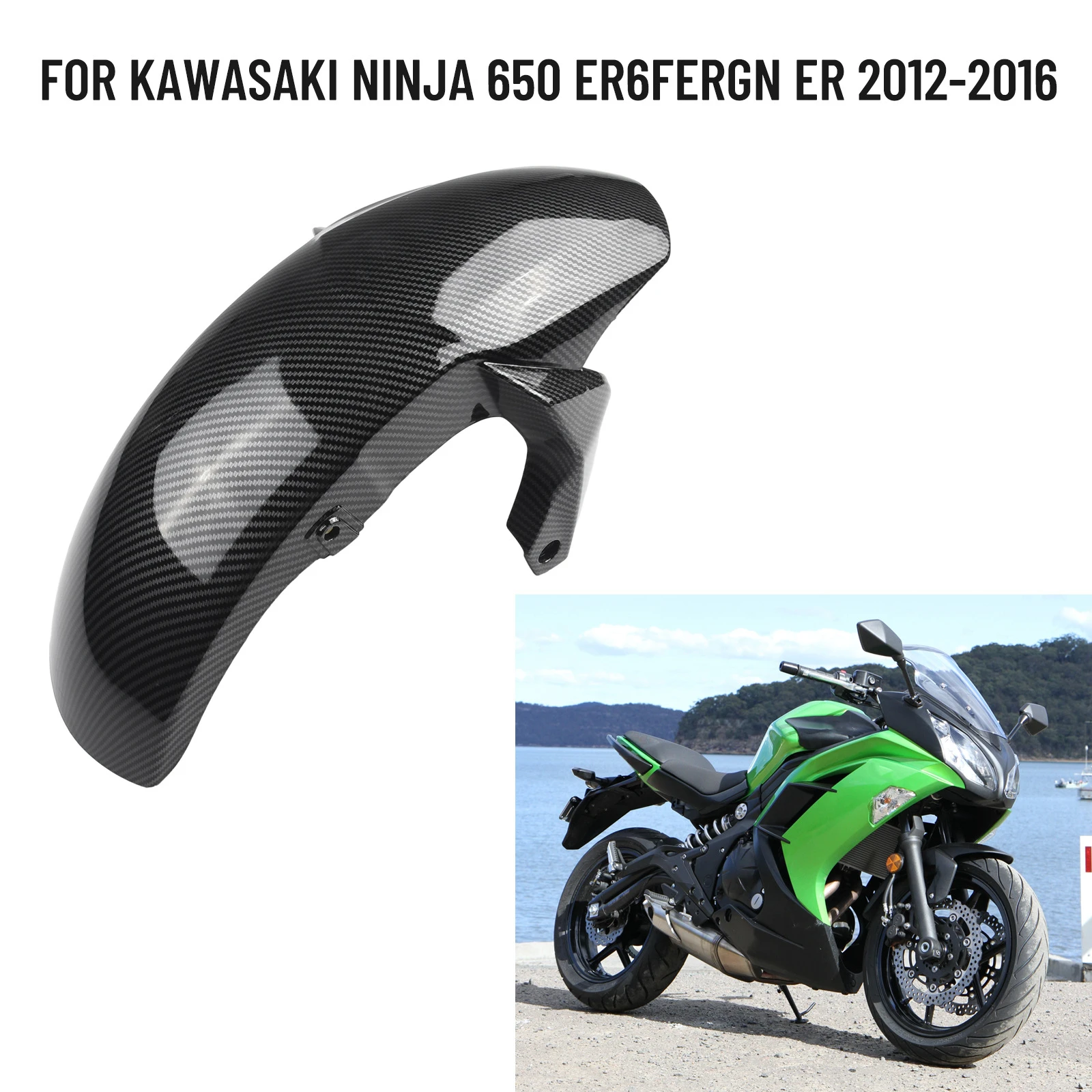 For Kawasaki Ninja 650 ER6F ER6N 2012-2016 Motorcycle Splash Guard Front Wheel Hugger Fender Mudguard Mud Splash Mud Guard Cover
For Kawasaki Ninja 650 ER6F ER6N 2012-2016 Motorcycle Splash Guard Front Wheel Hugger Fender Mudguard Mud Splash Mud Guard Cover