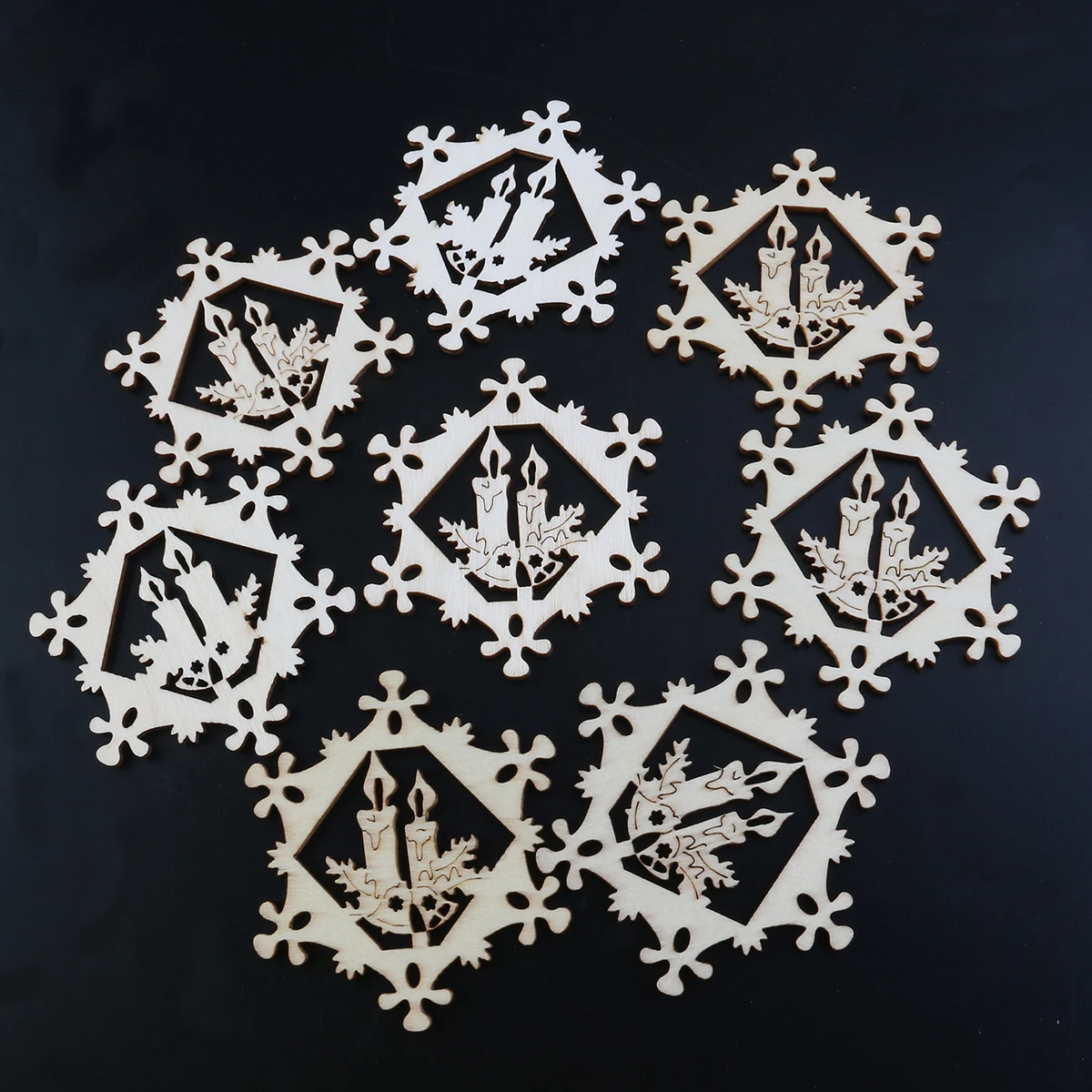 10 Pcs Snowflake Pendant Wooden Embellishments Christmas Decoration Purple Decorations
10 Pcs Snowflake Pendant Wooden Embellishments Christmas Decoration Purple Decorations