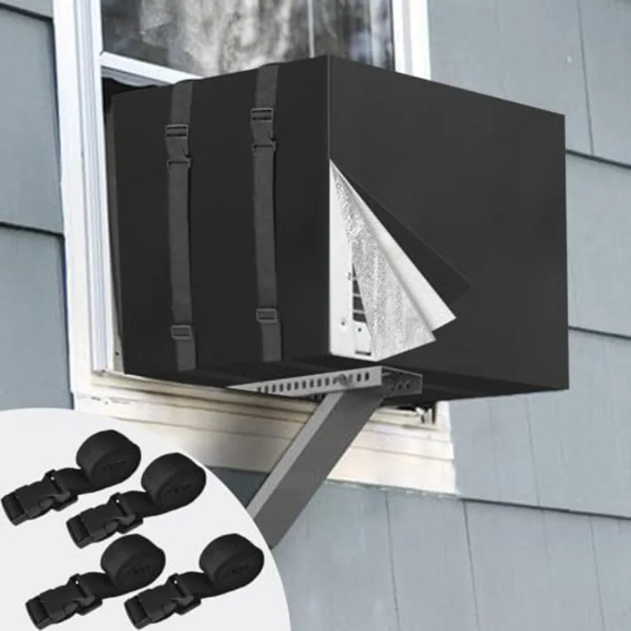 2PCS Insulated Air Conditioner Cover for Window Units, 21"L×15"H ×16"D 3 Layers Insulation Window AC Cover, Heavy Duty Waterpro
2PCS Insulated Air Conditioner Cover for Window Units, 21"L×15"H ×16"D 3 Layers Insulation Window AC Cover, Heavy Duty Waterpro