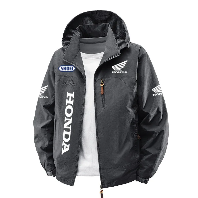 Spring Jacket, Honda Motorcycle Jacket, Racing , Men's Sports Zipper, Hook-Top, Fashionable Men's Sun-Protective The hat is deta
Spring Jacket, Honda Motorcycle Jacket, Racing , Men's Sports Zipper, Hook-Top, Fashionable Men's Sun-Protective The hat is deta