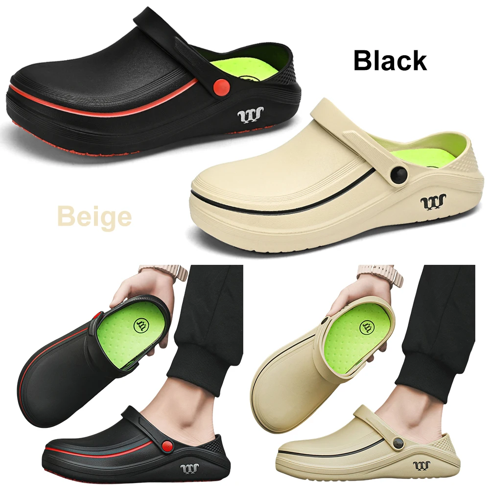 EVA Chef Shoes Lightweight Work Shoes Breathable Comfortable Walking Shoes Non-slip Nursing Shoes Oil-proof for Hotel Restaurant
EVA Chef Shoes Lightweight Work Shoes Breathable Comfortable Walking Shoes Non-slip Nursing Shoes Oil-proof for Hotel Restaurant