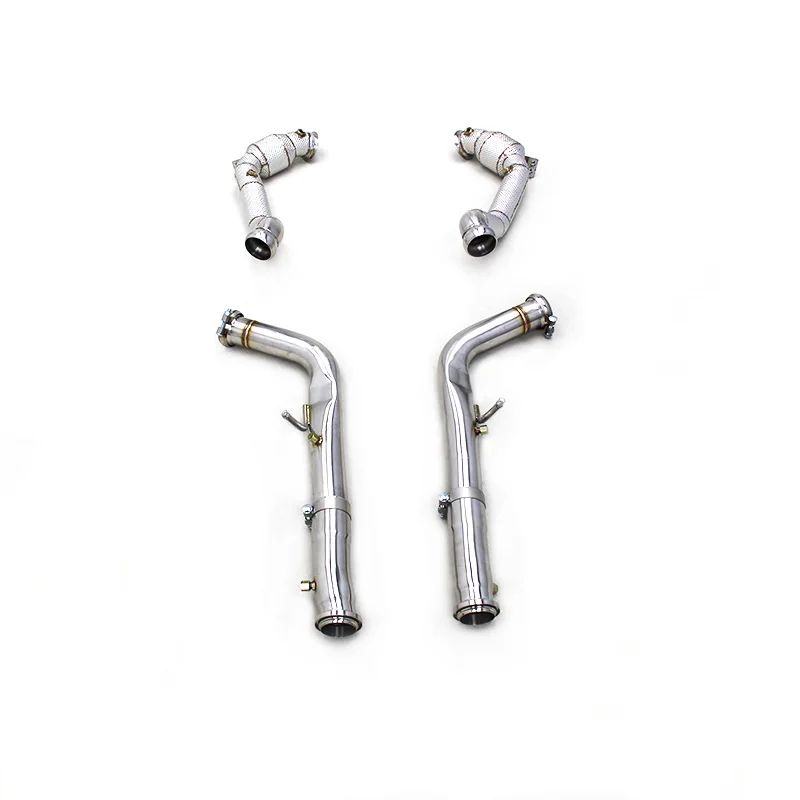 SUS304 Exhaust Pipe System For Mercedes-Benz G500 G550 W464 2020-2023 Heat Shielded 100/200/300 Cell High Flow Sport Downpipe
SUS304 Exhaust Pipe System For Mercedes-Benz G500 G550 W464 2020-2023 Heat Shielded 100/200/300 Cell High Flow Sport Downpipe