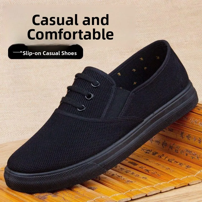 New Men's Slip-On Casual Shoes Comfortable Breathable Canvas Work Shoes Lightweight Beijing Style Shoes Low Cut Unisex Footwear
New Men's Slip-On Casual Shoes Comfortable Breathable Canvas Work Shoes Lightweight Beijing Style Shoes Low Cut Unisex Footwear