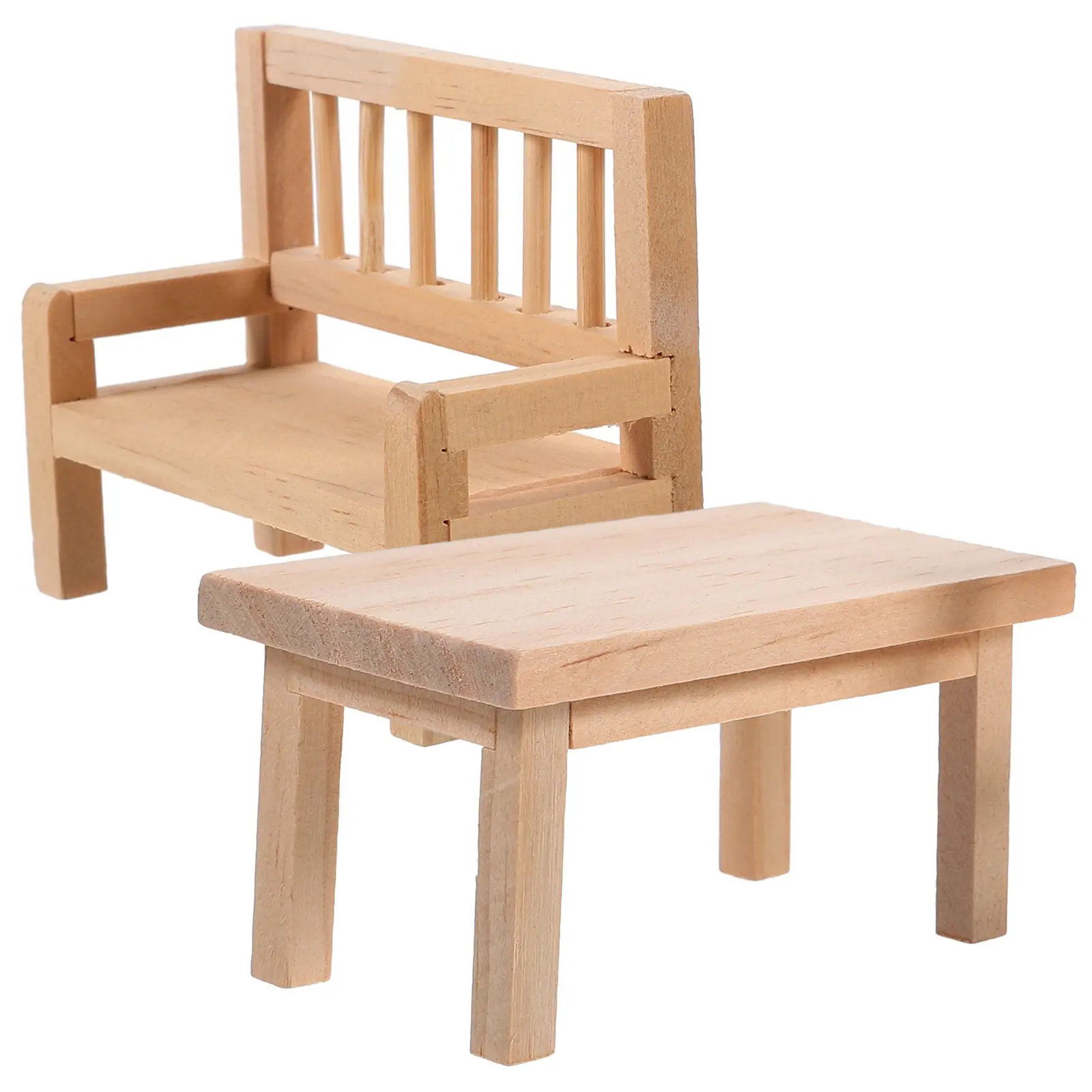 1Set Realistic Mini Wooden Table and Chair Set Dollhouse Accessories Compact Lightweight for Micro Scene Decoration Dining
1Set Realistic Mini Wooden Table and Chair Set Dollhouse Accessories Compact Lightweight for Micro Scene Decoration Dining