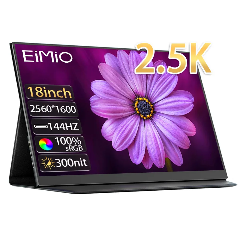 EIMIO 18-дюймовый ультратонкий тонкий цельный дизайн IPS-панель 100% портативный монитор SRGB для ноутбука 2560*1600 (167PPI), разрешение 2,5K, 144 Гц
EIMIO 18-дюймовый ультратонкий тонкий цельный дизайн IPS-панель 100% портативный монитор SRGB для ноутбука 2560*1600 (167PPI), разрешение 2,5K, 144 Гц