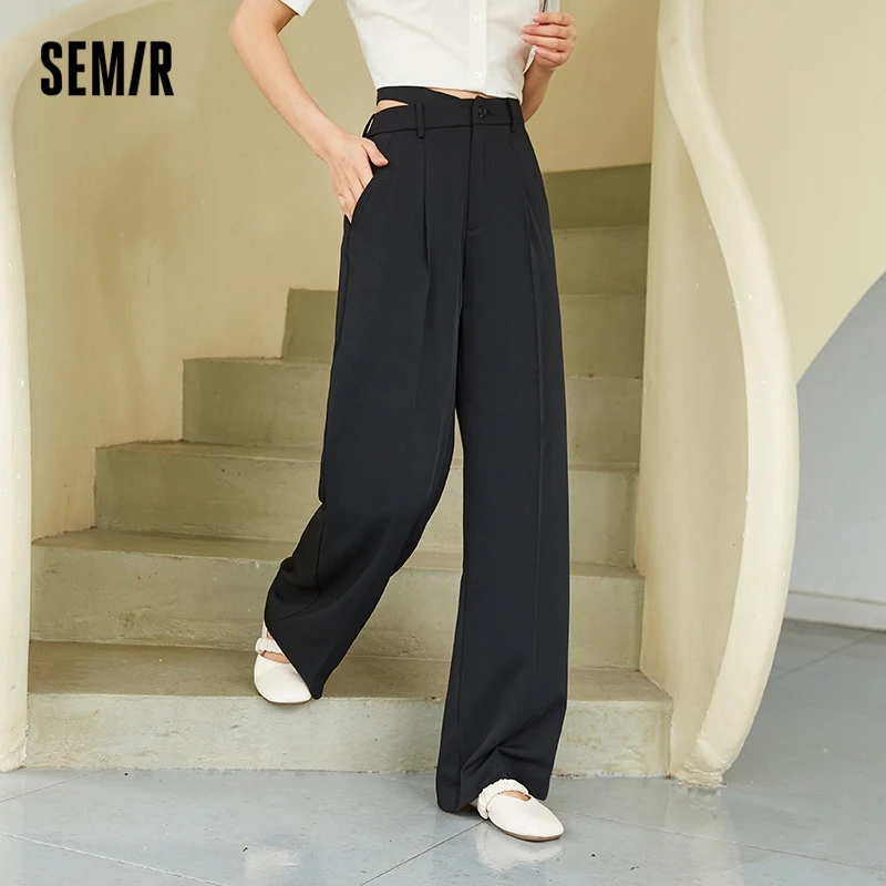 SEMIR Casual Pants Women Mopping Pants Cover The Flesh 2022 Summer New Wide-Leg Pants All-Match Women'S Suit Pants
SEMIR Casual Pants Women Mopping Pants Cover The Flesh 2022 Summer New Wide-Leg Pants All-Match Women'S Suit Pants