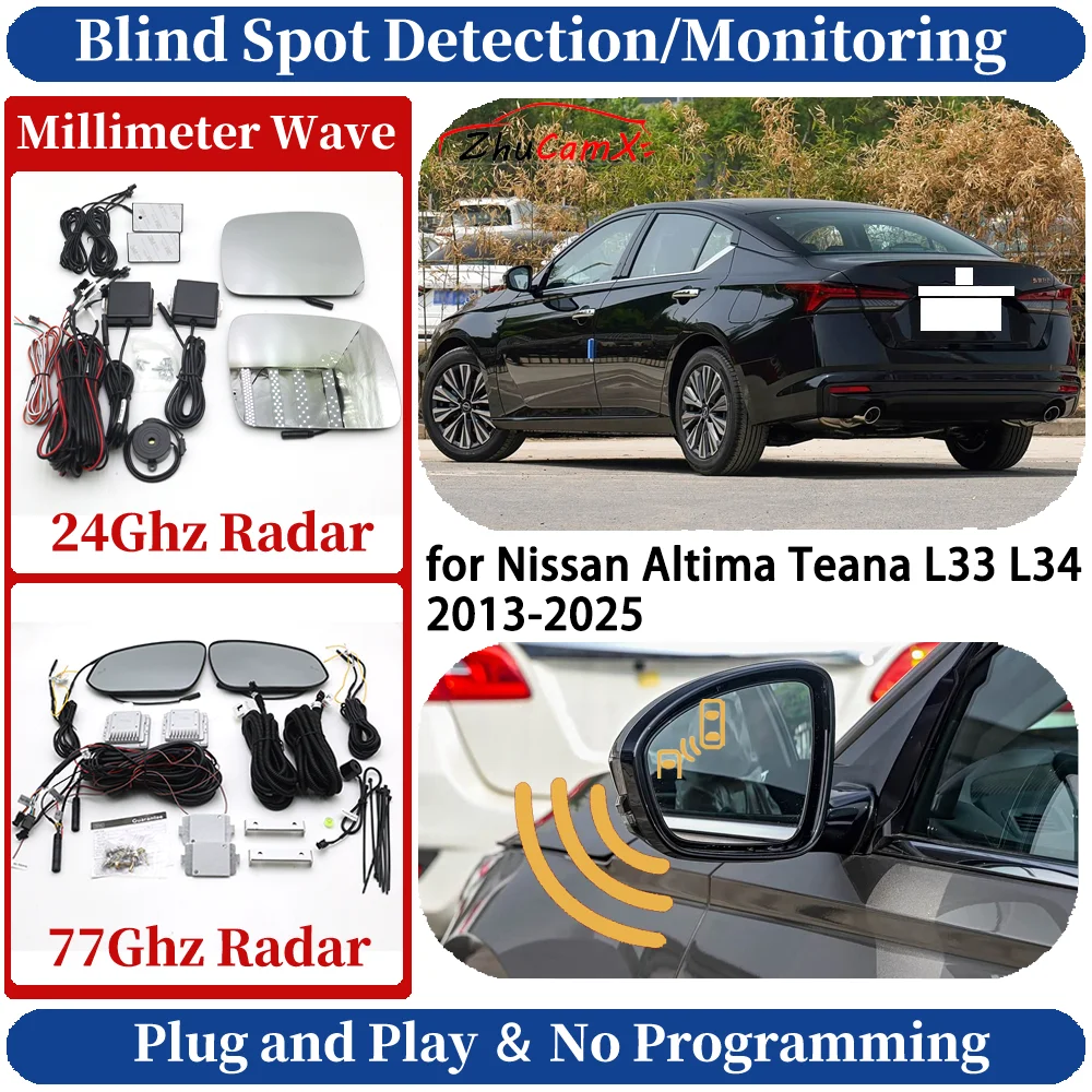 Blind Spot Monitoring/Detection System for Nissan Altima Teana L33 L34 2013-2025 Night Driving Side Lane Change Safe Assist
Blind Spot Monitoring/Detection System for Nissan Altima Teana L33 L34 2013-2025 Night Driving Side Lane Change Safe Assist