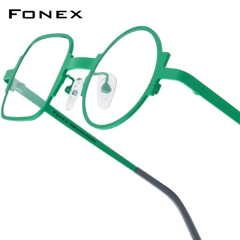 FONEX Multicolor Titanium Glasses Frame Women High Quality Brand Design Vintage Retro Round Eyeglasses Men Japanese Eyewear 5872
FONEX Multicolor Titanium Glasses Frame Women High Quality Brand Design Vintage Retro Round Eyeglasses Men Japanese Eyewear 5872