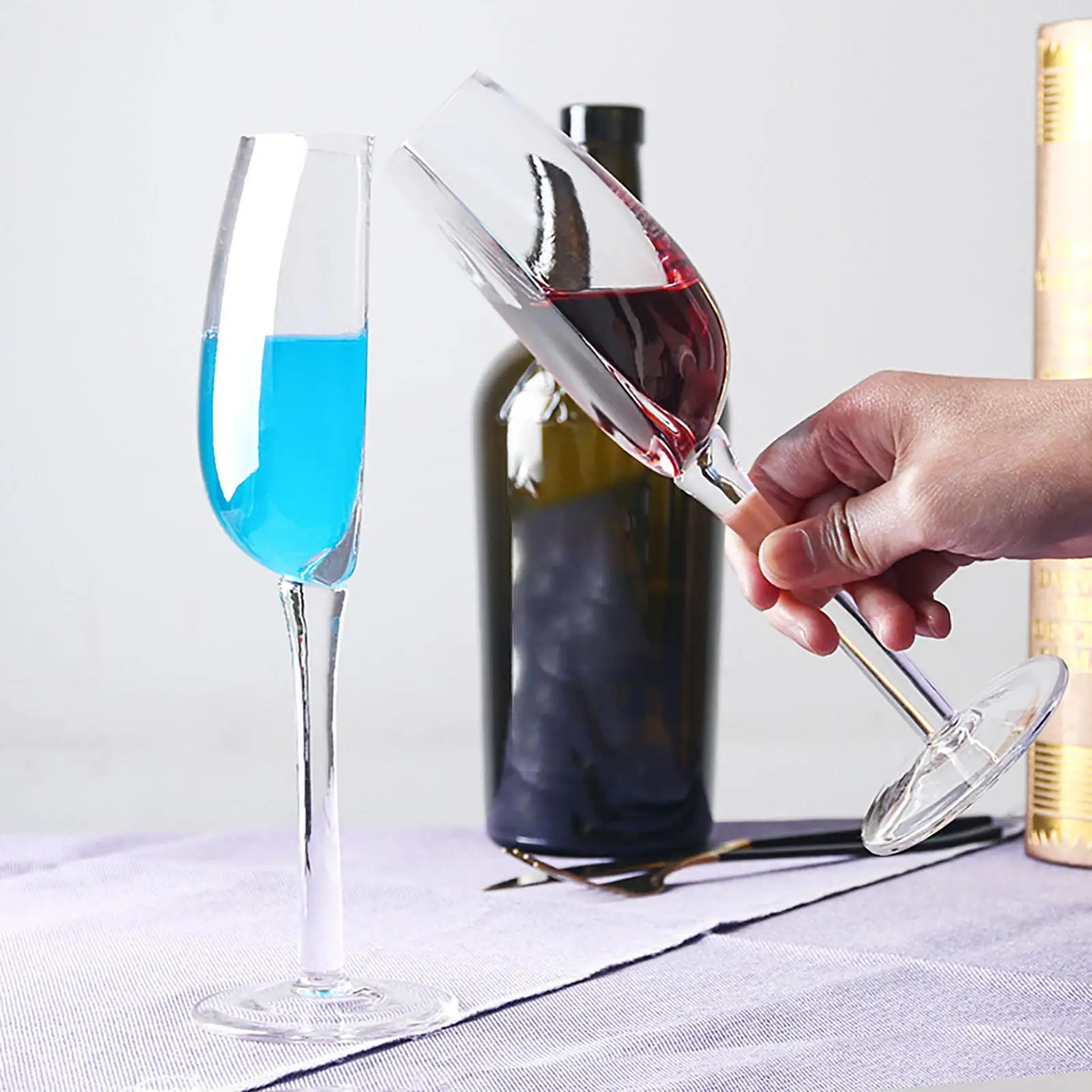 Half-Rice Wine Glass 140ml Flexible Long Stemmed Red Wine Cups Crystal Champagne Glass For Friends Enthusiasts Family
Half-Rice Wine Glass 140ml Flexible Long Stemmed Red Wine Cups Crystal Champagne Glass For Friends Enthusiasts Family