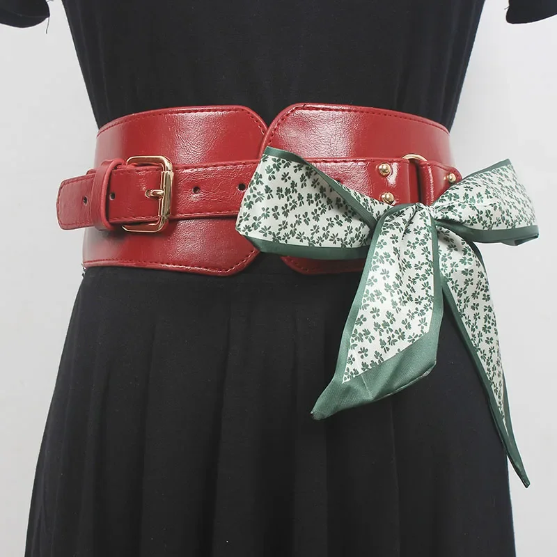 Women's Fashion Vintage PU Leather Elastic Cummerbunds Female Dress Corsets Waistband Belts Decoration Wide Belt R1868
Women's Fashion Vintage PU Leather Elastic Cummerbunds Female Dress Corsets Waistband Belts Decoration Wide Belt R1868