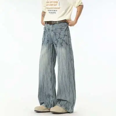 Men's Blue Gothic Cargo Baggy Jeans Y2K American High Street 2000S Harajuku Aesthetic Vintage Jeans Pants Trousers Clothing
Men's Blue Gothic Cargo Baggy Jeans Y2K American High Street 2000S Harajuku Aesthetic Vintage Jeans Pants Trousers Clothing