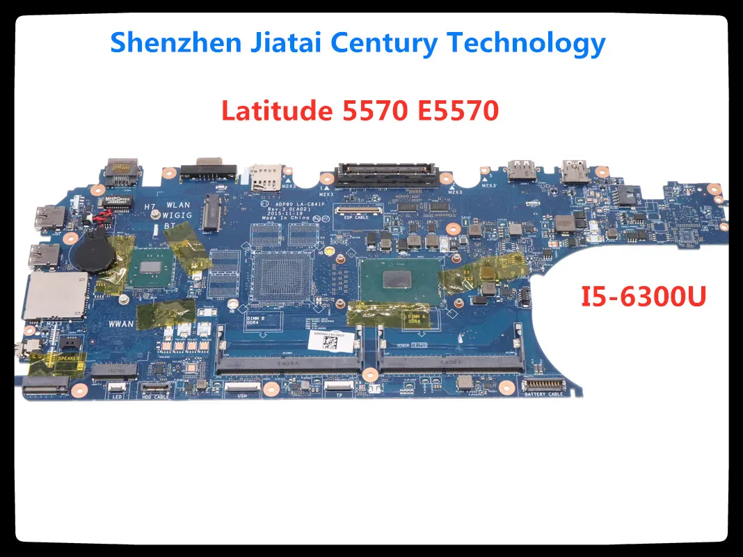 For DELL Latitude 5570 E5570 Laptop Motherboard ADP90 LA-C841P MAIN BOARD SR2FP I5-6300HQ CPU DDR4
For DELL Latitude 5570 E5570 Laptop Motherboard ADP90 LA-C841P MAIN BOARD SR2FP I5-6300HQ CPU DDR4
