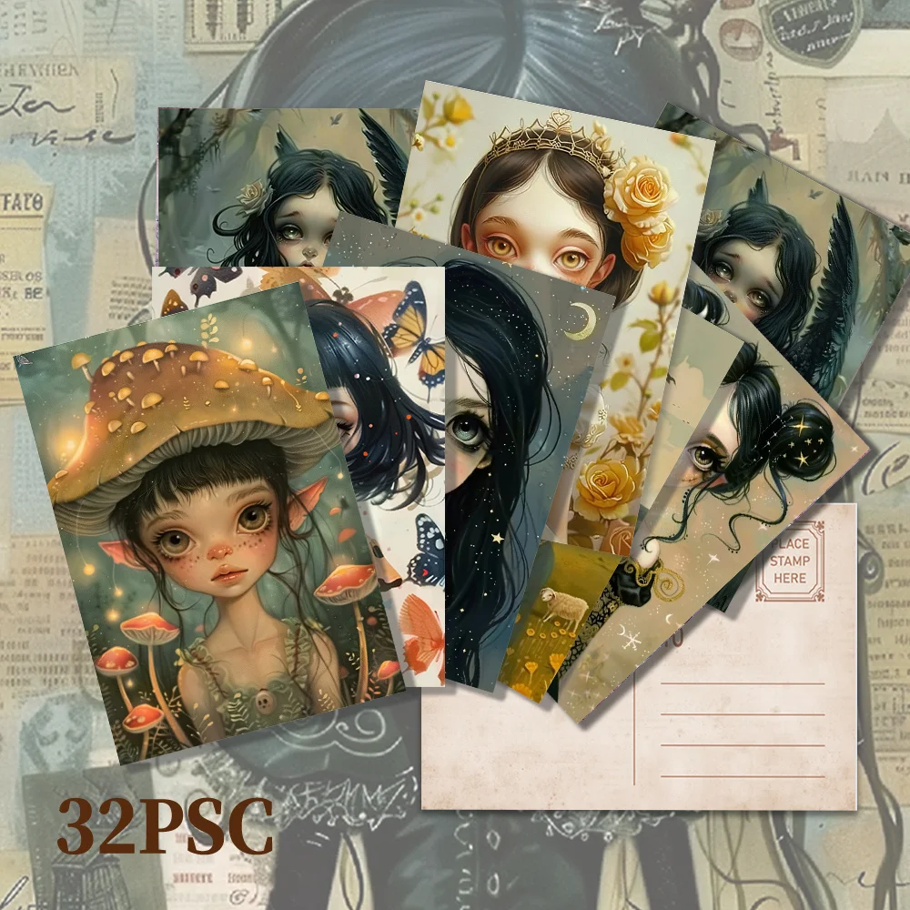 32pcs, Dark Retro Postcards, Birthday/Anniversary Gifts, Collectibles, Suitable for Gift Giving, Can be Mailed.
32pcs, Dark Retro Postcards, Birthday/Anniversary Gifts, Collectibles, Suitable for Gift Giving, Can be Mailed.