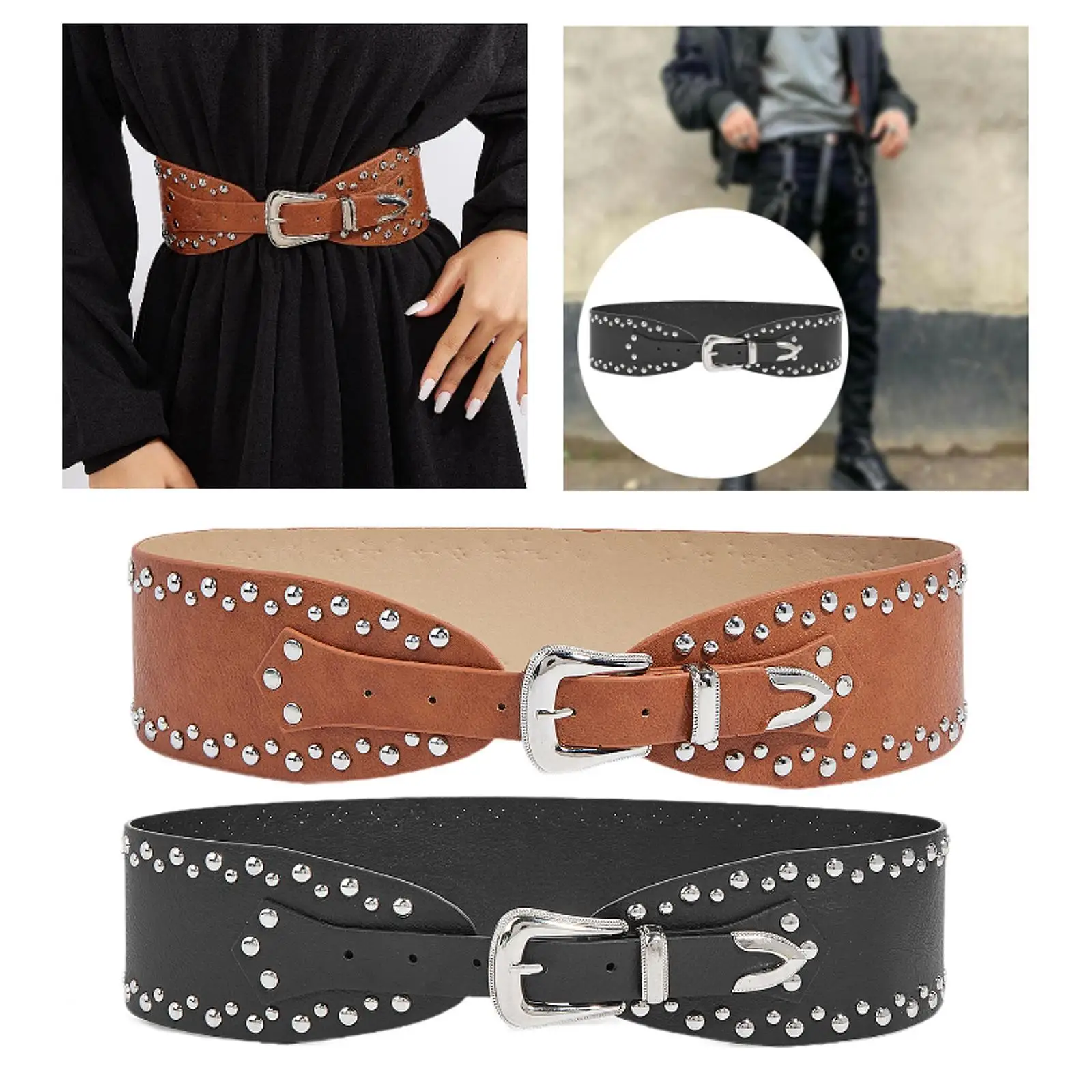 Поясной ремень в винтажном стиле для женщин и мужчин, аксессуары для платьев, регулируемый брючный ремень, готический модный пояс в стиле панк-рок
Поясной ремень в винтажном стиле для женщин и мужчин, аксессуары для платьев, регулируемый брючный ремень, готический модный пояс в стиле панк-рок