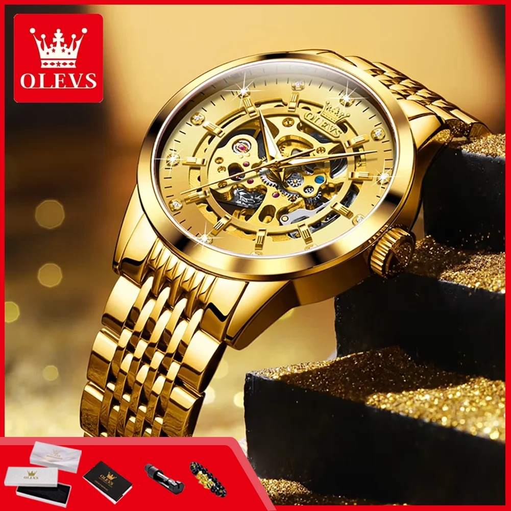 Мужские часы OLEVS 9920 Luxury, оригинальные, с полностью полым корпусом, стальным браслетом, водонепроницаемые, с люминесцентными стрелками, автоматические, механические.
Мужские часы OLEVS 9920 Luxury, оригинальные, с полностью полым корпусом, стальным браслетом, водонепроницаемые, с люминесцентными стрелками, автоматические, механические.