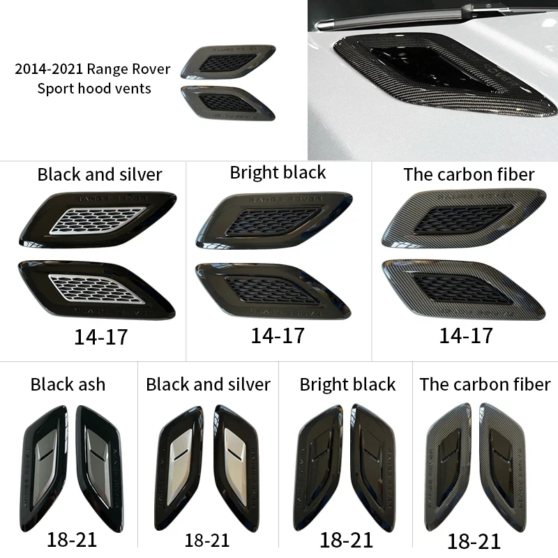 Для 2014-2021 Range Rover Sport hood trim strip hood vent silver, black carbon
Для 2014-2021 Range Rover Sport hood trim strip hood vent silver, black carbon