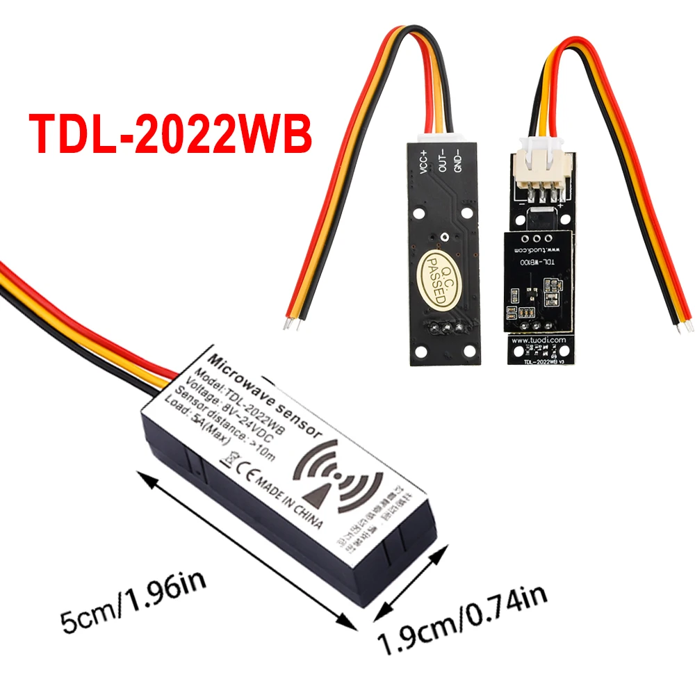 TDL-2022WB 5 В 12 В 24 В микроволновый радарный датчик 8-10 м индукционное расстояние 360 градусов угол обнаружения модуль индукционного переключателя
TDL-2022WB 5 В 12 В 24 В микроволновый радарный датчик 8-10 м индукционное расстояние 360 градусов угол обнаружения модуль индукционного переключателя