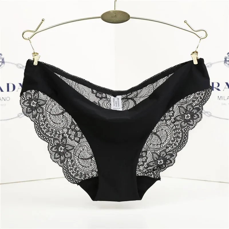 Sexy Women Panties Lace Briefs Ice Silk Seamless Underwear Thong Lingerie Transparent Underpants
Sexy Women Panties Lace Briefs Ice Silk Seamless Underwear Thong Lingerie Transparent Underpants