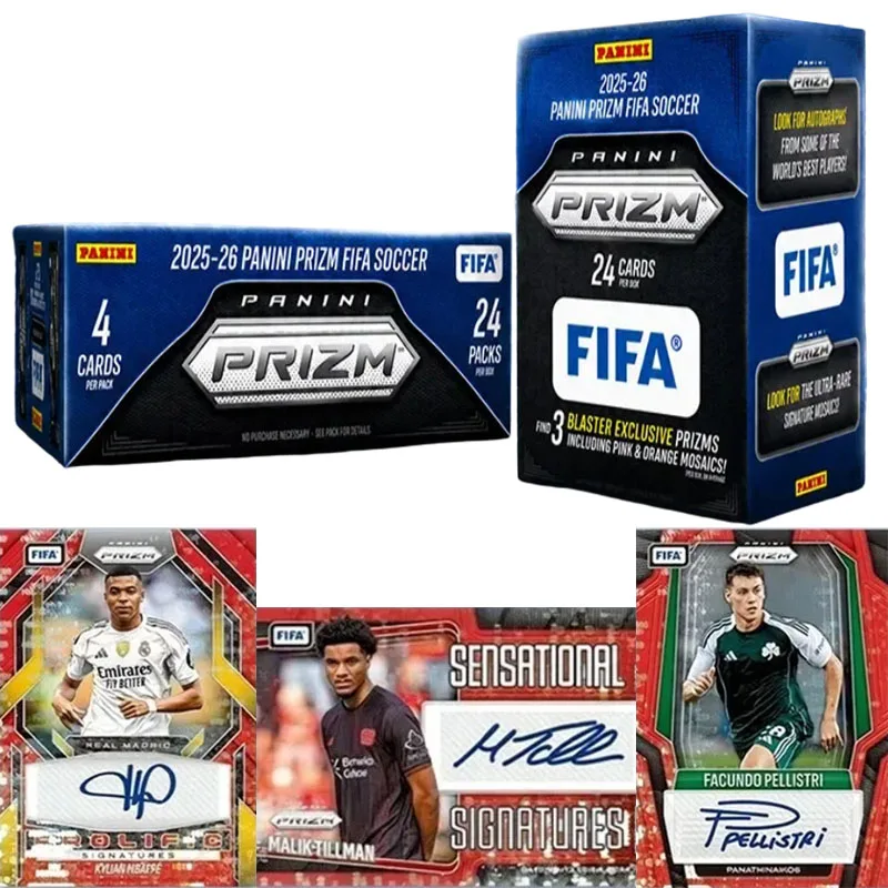 Panini Prizm FIFA 2025/2026 Season Football Player Trading Cards Collectible Sports Card Box
Panini Prizm FIFA 2025/2026 Season Football Player Trading Cards Collectible Sports Card Box