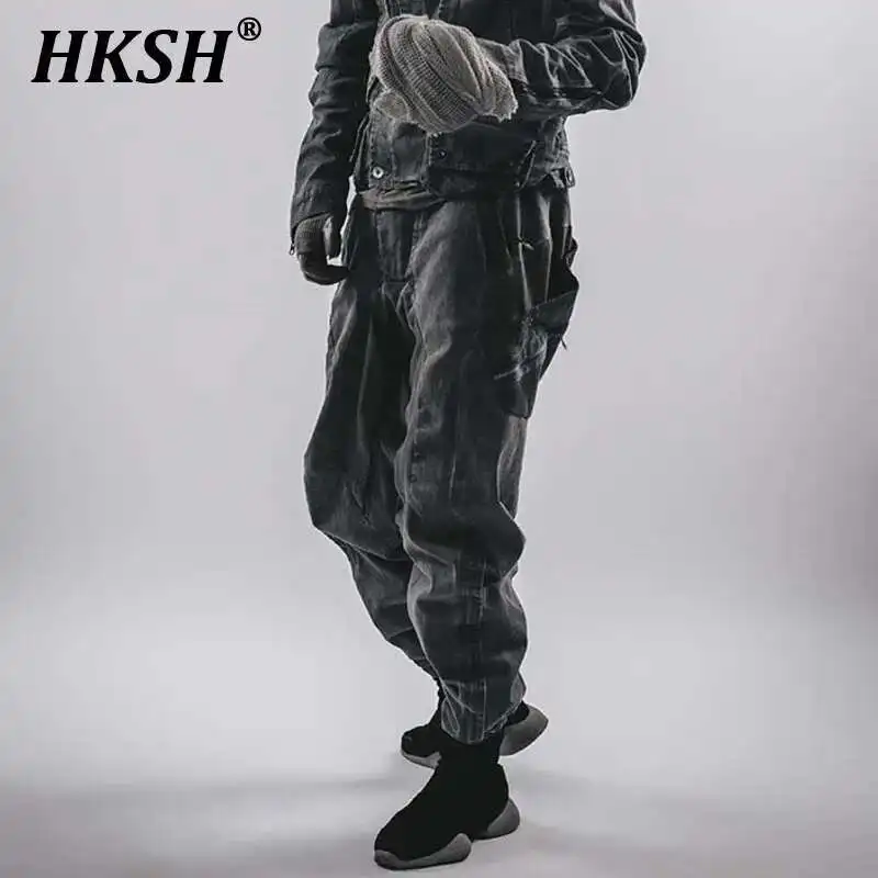 HKSH осень-зима новые мужские Tide Punk Waste Soil тактические стильные регулируемые брюки-карго с несколькими карманами на молнии авангардные HK3336
HKSH осень-зима новые мужские Tide Punk Waste Soil тактические стильные регулируемые брюки-карго с несколькими карманами на молнии авангардные HK3336