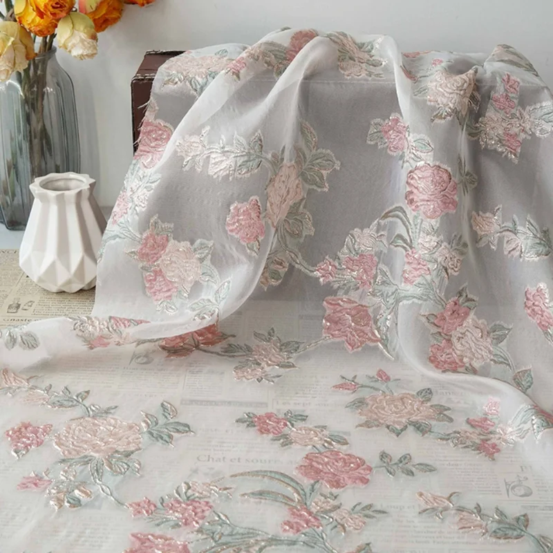 1meter Embossed Rose Jacquard Fabric Metallic Thread Vintage Yarn Dyed Evening Dress Garment Handmade DIY Home Craft Material
1meter Embossed Rose Jacquard Fabric Metallic Thread Vintage Yarn Dyed Evening Dress Garment Handmade DIY Home Craft Material