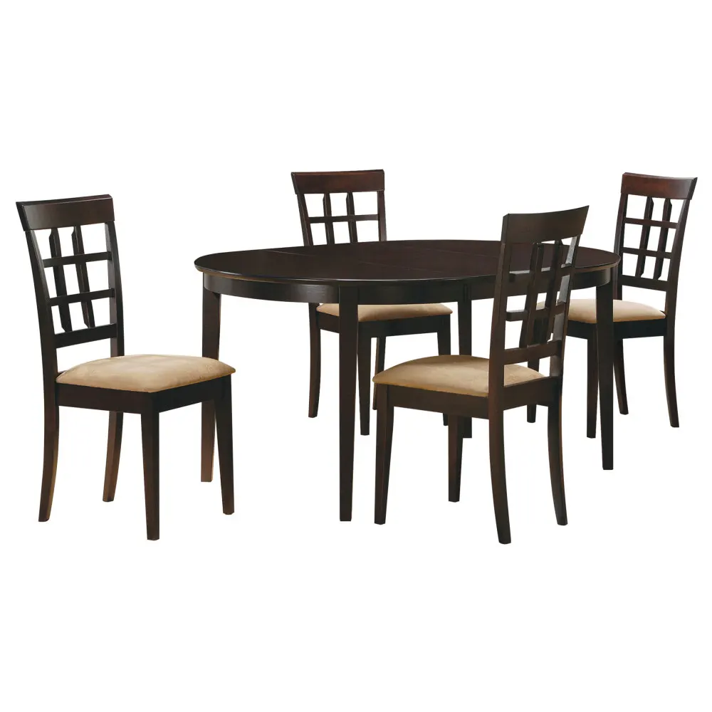 Cappuccino and beige 5-piece restaurant furniture set dining table set
Cappuccino and beige 5-piece restaurant furniture set dining table set