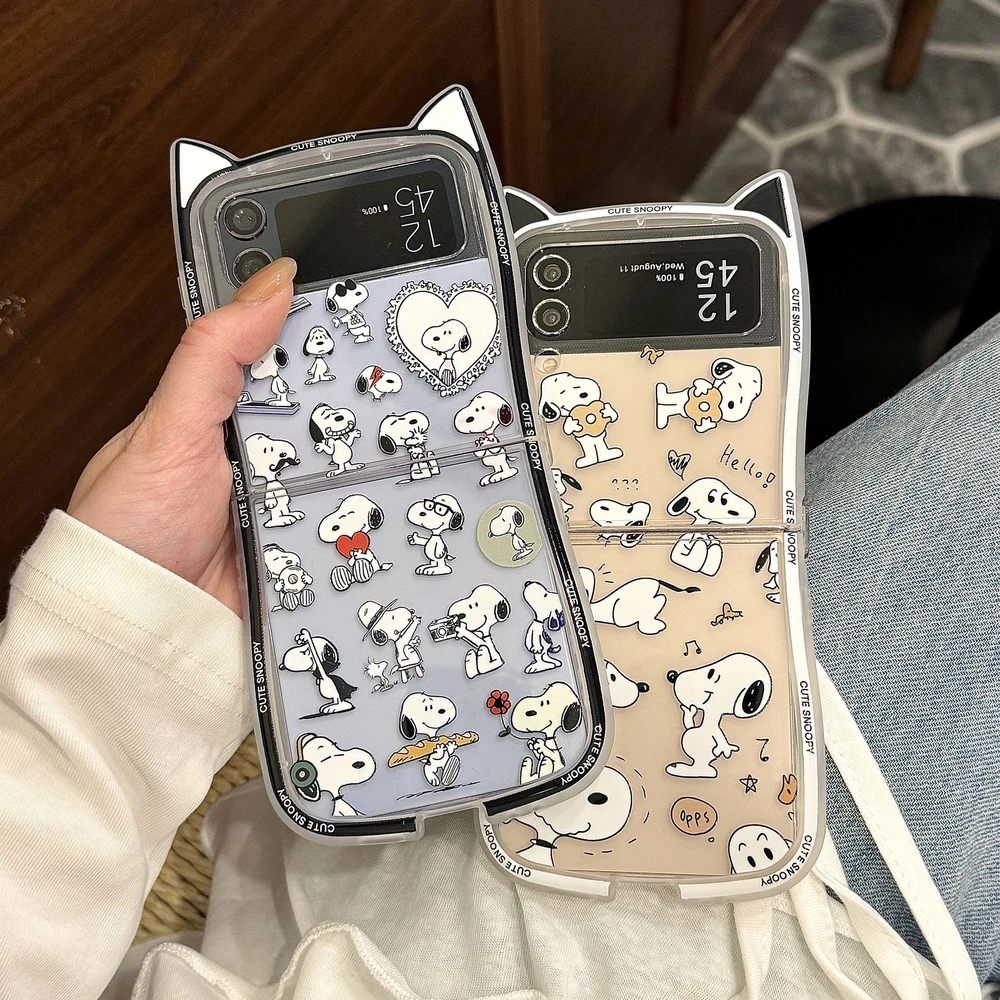 3D Cute Cartoon Snoopy Charlie Brown Phone Case For Samsung Galaxy Z Flip 7 6 5 Case Soft TPU Back Cover For Z Flip 3 4
3D Cute Cartoon Snoopy Charlie Brown Phone Case For Samsung Galaxy Z Flip 7 6 5 Case Soft TPU Back Cover For Z Flip 3 4