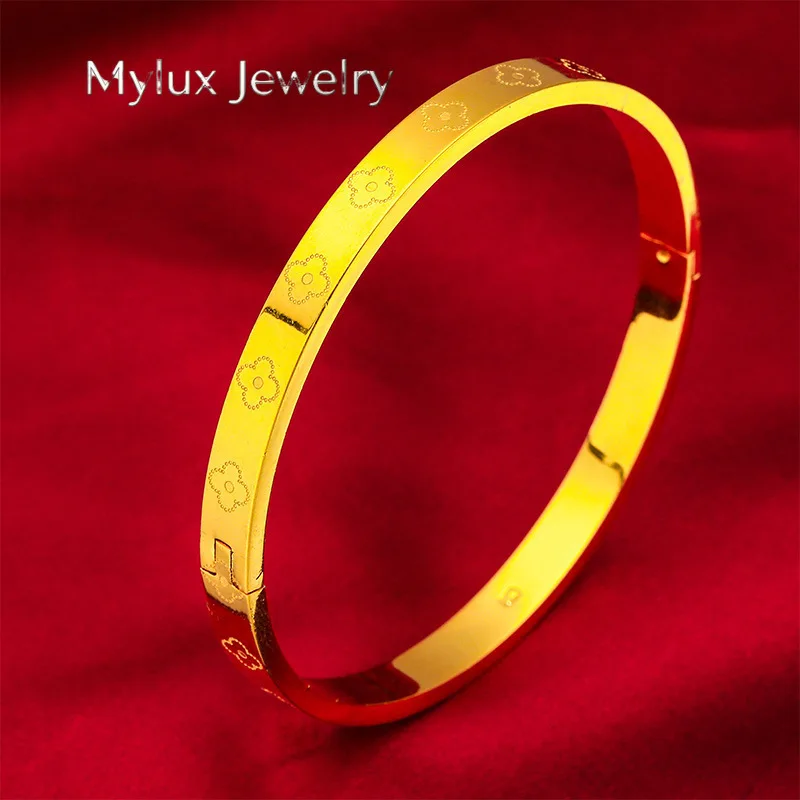 Mylux Jewelry 24K gold clasp bracelet AU999 full gold, simple shiny bracelet body, everyday wear shows elegance and intelligenc
Mylux Jewelry 24K gold clasp bracelet AU999 full gold, simple shiny bracelet body, everyday wear shows elegance and intelligenc