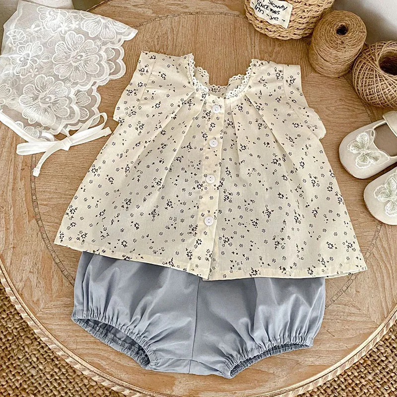 2025 New Summer Infant Baby Girls Clothing Set Sleeveless Cotton Printed Shirt+PP Shorts Toddler Baby Girl Clothes Suit
2025 New Summer Infant Baby Girls Clothing Set Sleeveless Cotton Printed Shirt+PP Shorts Toddler Baby Girl Clothes Suit