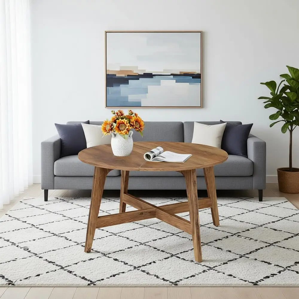 Round Coffee Table, 31.5-Inch Center Table, Tapered Legs, Curved Transitions, Easy to Assemble, for Living Room, Espresso Brown
Round Coffee Table, 31.5-Inch Center Table, Tapered Legs, Curved Transitions, Easy to Assemble, for Living Room, Espresso Brown