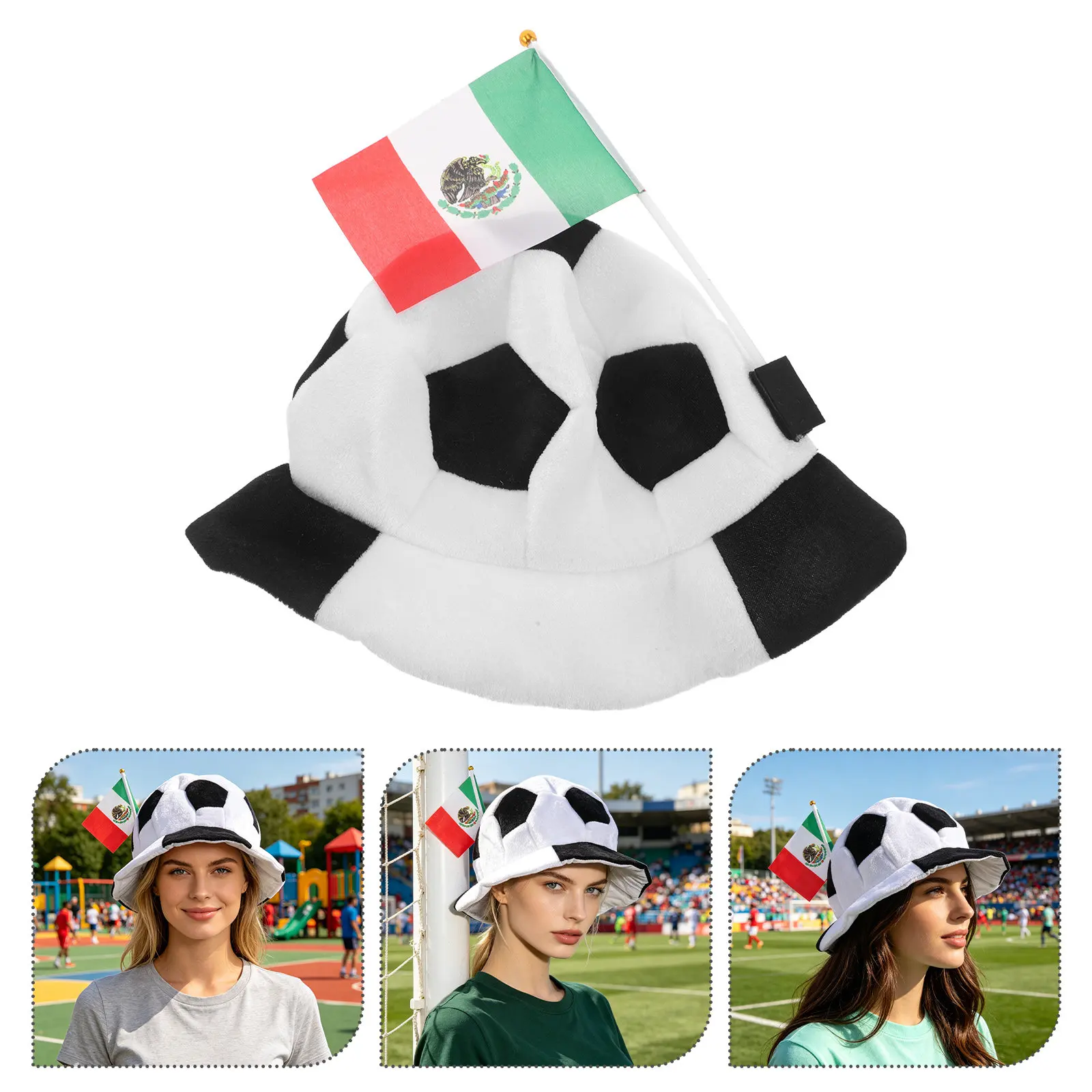 Football Ball Hat Mexico Flag Soccer Party Hat Carnival Football Costume Headwear Funny Game Day Fan Accessories
Football Ball Hat Mexico Flag Soccer Party Hat Carnival Football Costume Headwear Funny Game Day Fan Accessories