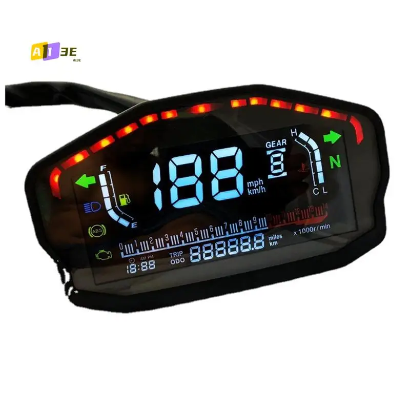 A03E-Digital Motorcycle Speedometer LED Dashboard RPM For Honda Ducati Kawasaki
A03E-Digital Motorcycle Speedometer LED Dashboard RPM For Honda Ducati Kawasaki