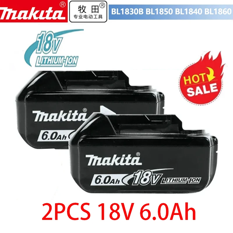 Original Makita 6Ah/5Ah for Makita 18V Battery BL1830B BL1850B BL1850 BL1840 BL1860 BL1815 Replacement Lithium Battery
Original Makita 6Ah/5Ah for Makita 18V Battery BL1830B BL1850B BL1850 BL1840 BL1860 BL1815 Replacement Lithium Battery