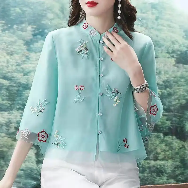 Tang Suit Women's Tops Summer Retro Style Hanfu Republic Style Women's Literary Loose Chinese Style Zen Suit Women's Zen Style
Tang Suit Women's Tops Summer Retro Style Hanfu Republic Style Women's Literary Loose Chinese Style Zen Suit Women's Zen Style