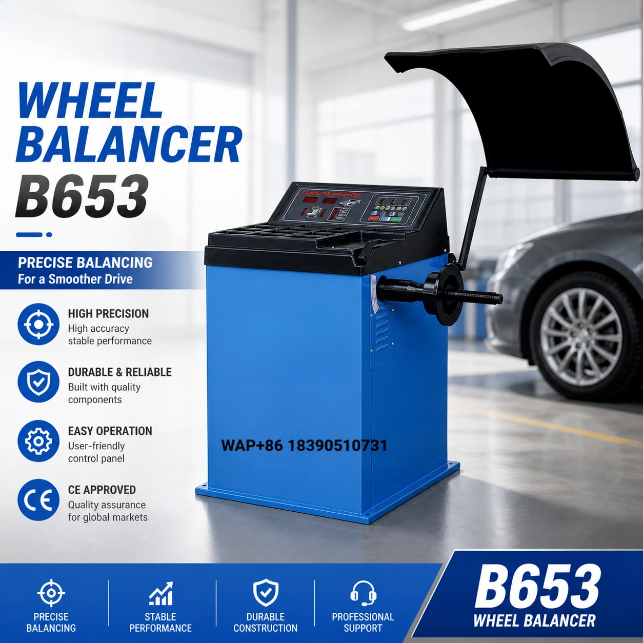 Custom CE Wheel Alignment Equipment Tire Balance Machine with Customized Weights for Car Tyres
Custom CE Wheel Alignment Equipment Tire Balance Machine with Customized Weights for Car Tyres
