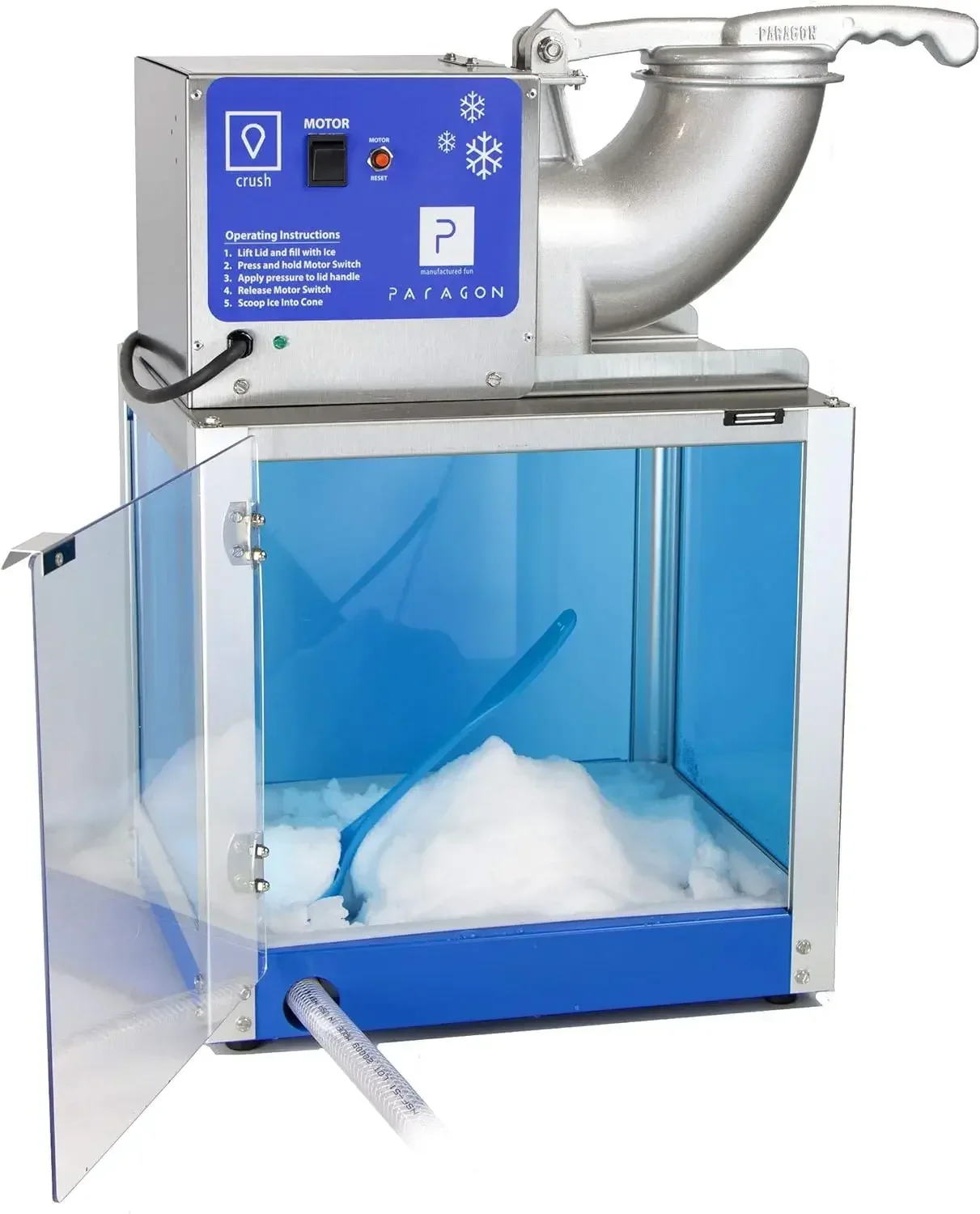 Paragon - Manufactured Fun Arctic Blast SNO Cone Machine for Professional Concessionaires Requiring Commercial Heavy Duty Snow
Paragon - Manufactured Fun Arctic Blast SNO Cone Machine for Professional Concessionaires Requiring Commercial Heavy Duty Snow