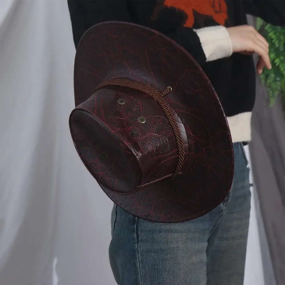 Caps Climbing Hats Knight Hat Cycling Caps Sun Protection Caps PU Leather Sunscreen Caps Summer Sun Hats Western Cowboy Hats
Caps Climbing Hats Knight Hat Cycling Caps Sun Protection Caps PU Leather Sunscreen Caps Summer Sun Hats Western Cowboy Hats