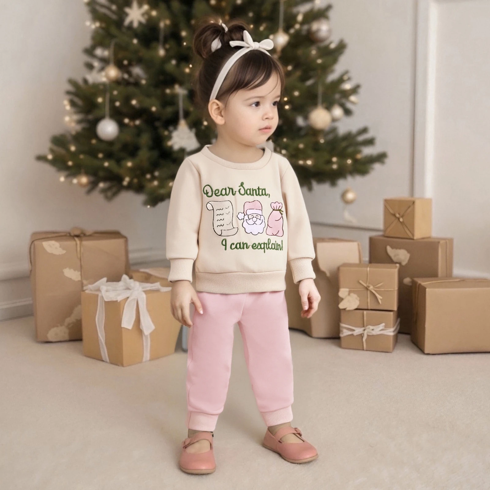 Baby Clothing Girl 2Pcs Christmas Outfits Long Sleeve Santa Sack Embroidery Sweatshirt + Pants Set Toddler Clothes
Baby Clothing Girl 2Pcs Christmas Outfits Long Sleeve Santa Sack Embroidery Sweatshirt + Pants Set Toddler Clothes