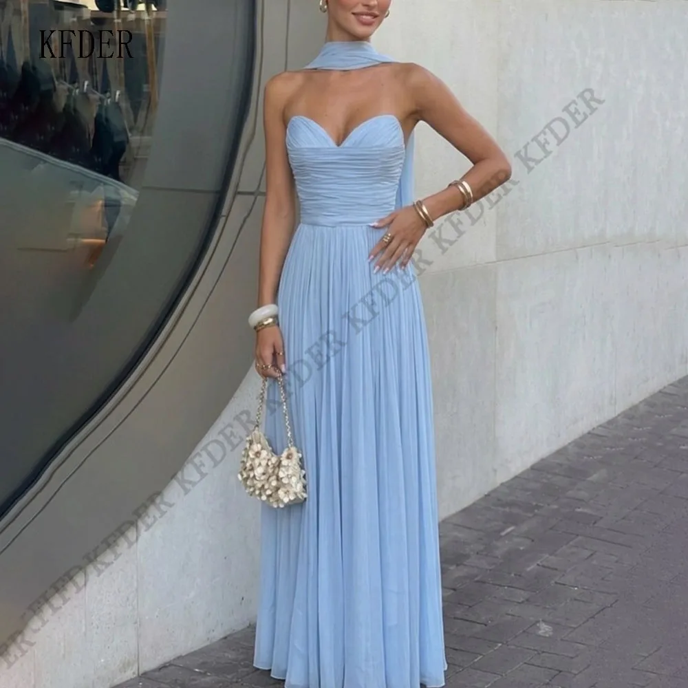Sky Blue Prom Dress with Layers Party Dress with Scarf Evening Dress A Line Celebrity Gala Dress vestidos de fiesta Customized
Sky Blue Prom Dress with Layers Party Dress with Scarf Evening Dress A Line Celebrity Gala Dress vestidos de fiesta Customized