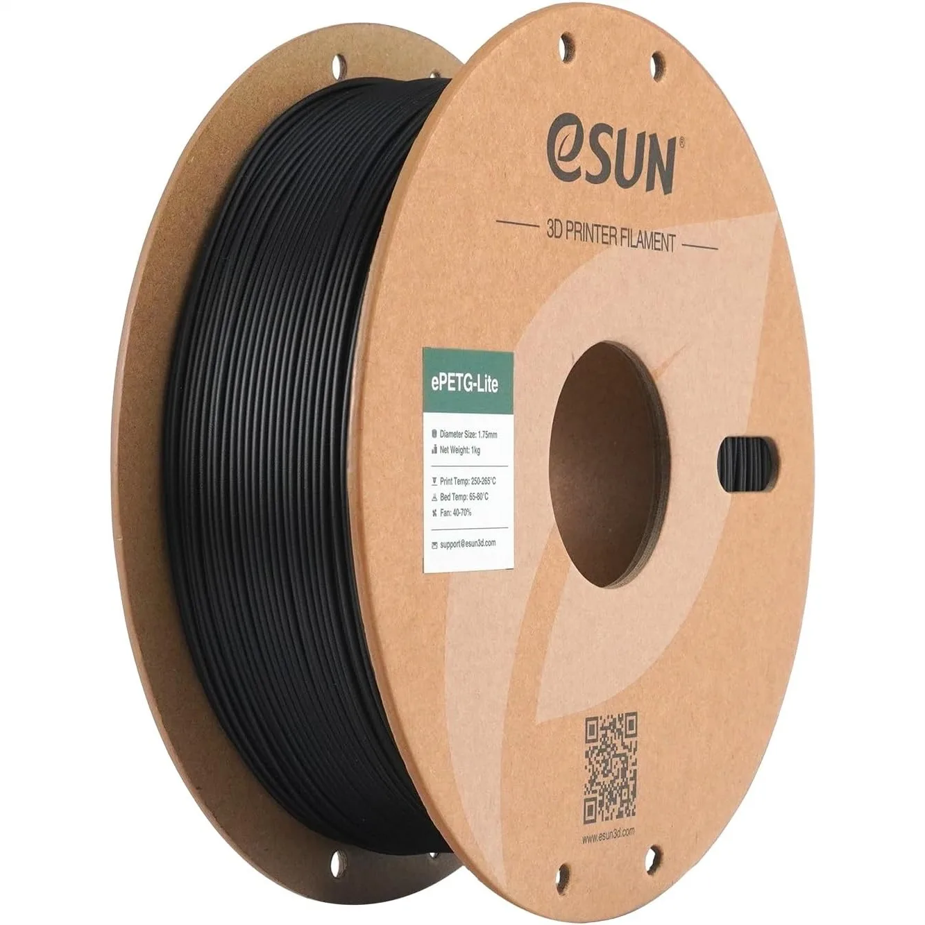 PETG 3D Printer Filament 1.75mm, High Toughness Glossy Filament 1KG Spool, Solid Black for 3D Printing
PETG 3D Printer Filament 1.75mm, High Toughness Glossy Filament 1KG Spool, Solid Black for 3D Printing