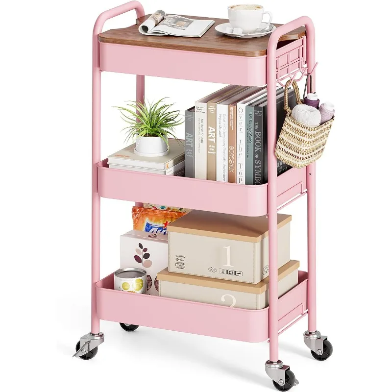 3 Tier Rolling Cart, Metal Utility Cart with Wheels & Wooden Top, Diaper Organizer Cart, Rolling Craft Storage Cart
3 Tier Rolling Cart, Metal Utility Cart with Wheels & Wooden Top, Diaper Organizer Cart, Rolling Craft Storage Cart