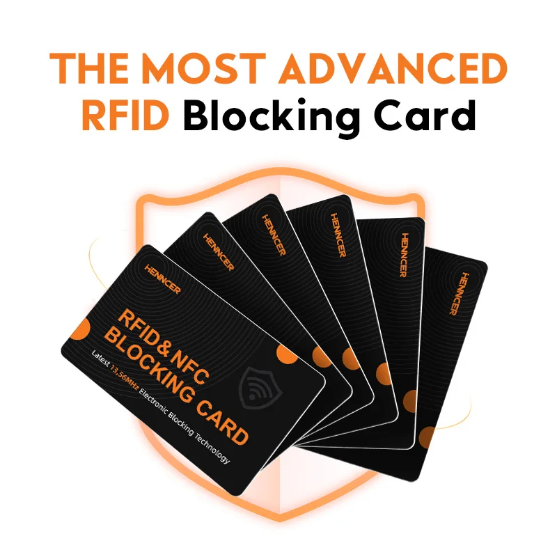 HENNCER RFID Safe Blocking Shielded Credit Card Wallet Protection Card Anti-theft Simple Security Protection Passport
HENNCER RFID Safe Blocking Shielded Credit Card Wallet Protection Card Anti-theft Simple Security Protection Passport