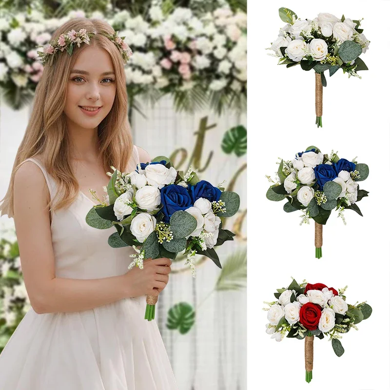 1 шт., букеты невесты для свадьбы, искусственные розы, букет цветов подружки невесты для вечеринки, церемонии, юбилея, обеденный стол, Centerpiece
1 шт., букеты невесты для свадьбы, искусственные розы, букет цветов подружки невесты для вечеринки, церемонии, юбилея, обеденный стол, Centerpiece