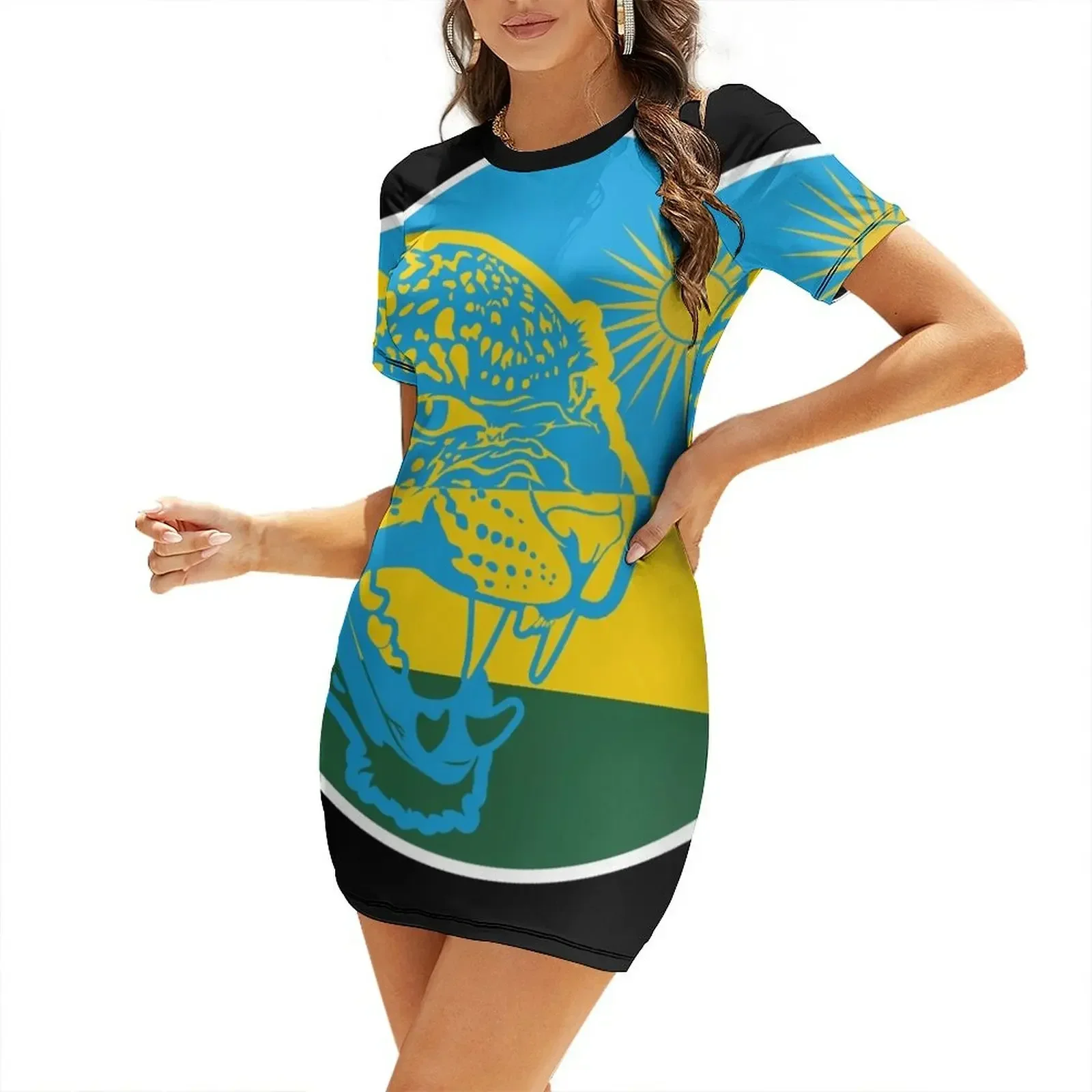 Rwanda Leopard Rwandan National Animal Flag Short-Sleeved Dress dresses for women summer dresses women 2026
Rwanda Leopard Rwandan National Animal Flag Short-Sleeved Dress dresses for women summer dresses women 2026