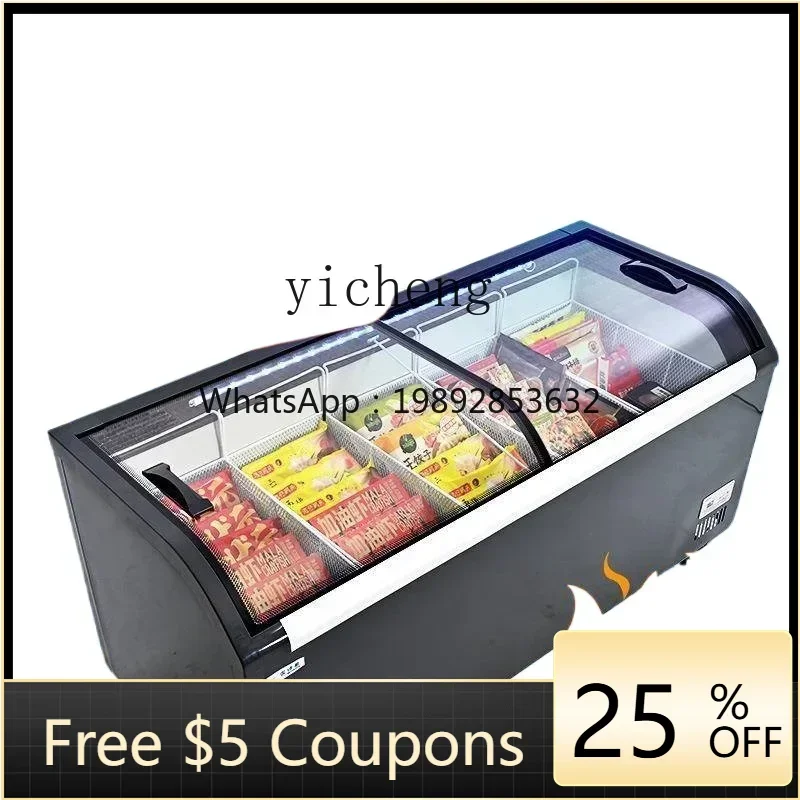 ABB Commercial Freezer Ice Cream Curved Display Cabinet Frozen Large Capacity Horizontal Refrigerator
ABB Commercial Freezer Ice Cream Curved Display Cabinet Frozen Large Capacity Horizontal Refrigerator