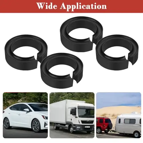 4pcs Universal Heavy-Duty Rubber Coil Spring Lift Spacers 5–5.5 Inch For Cars Trucks SUVs And Trailers
4pcs Universal Heavy-Duty Rubber Coil Spring Lift Spacers 5–5.5 Inch For Cars Trucks SUVs And Trailers