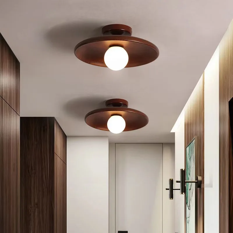 Modern Wooden Ceiling Light Natural Walnut Wooden Ceiling Lamps for Aisle Corridor Entrance Surface Mounted Ceiling Lighting
Modern Wooden Ceiling Light Natural Walnut Wooden Ceiling Lamps for Aisle Corridor Entrance Surface Mounted Ceiling Lighting